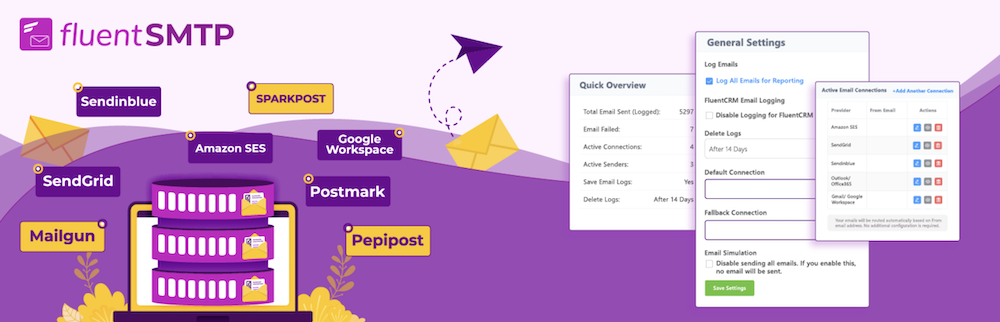 FluentSMTP - Best SMTP Plugins For WooCommerce Stores