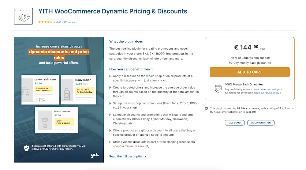 YITH WooCommerce Dynamic Pricing and Discounts