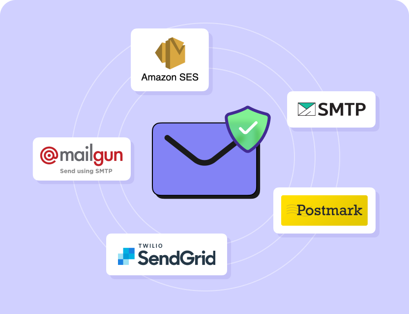 Send emails with your favorite SMTP providers